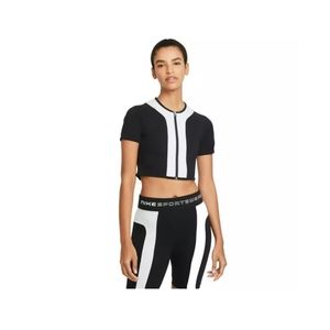 🆕Nike | Sportswear Street Top Spell out Cropped Top in Black & White Size XL